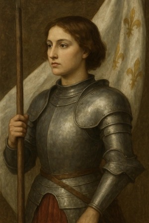 Portrait of Joan of Arc made with AI