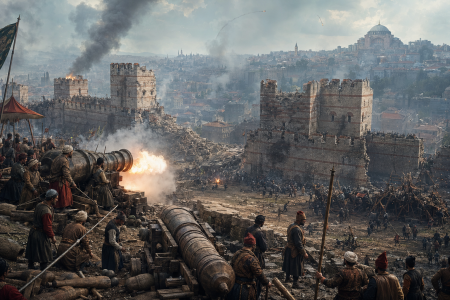 Siege of Constantinople 1453 - made with AI