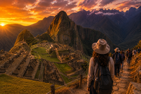 Machu Picchu tourism - made with AI