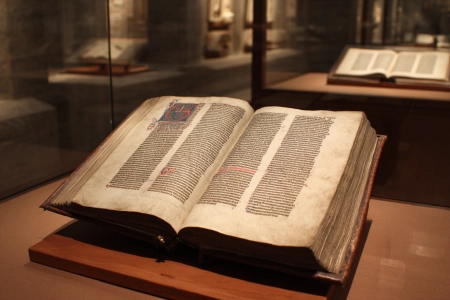 Image of Gutenberg&rsquo;s Bible made — with AI
