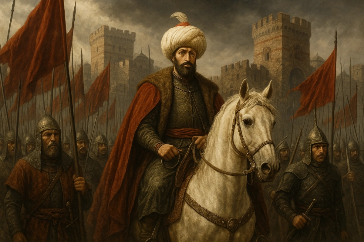 Mehmed II during the conquest of Constantinople