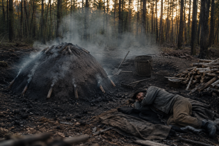 Charcoal burner - made with AI