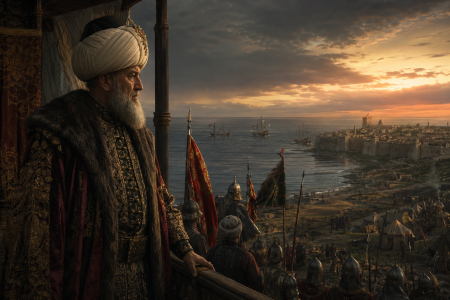 Mehmed II at older age — made with AI