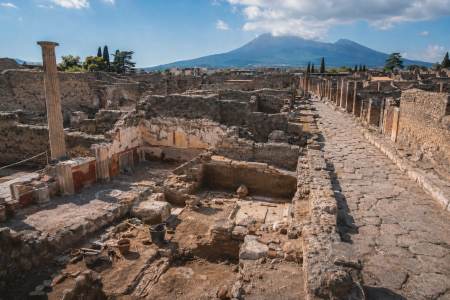 Pompeii excavation — made with AI