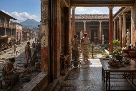 Pompeii's Roman houses — made with AI